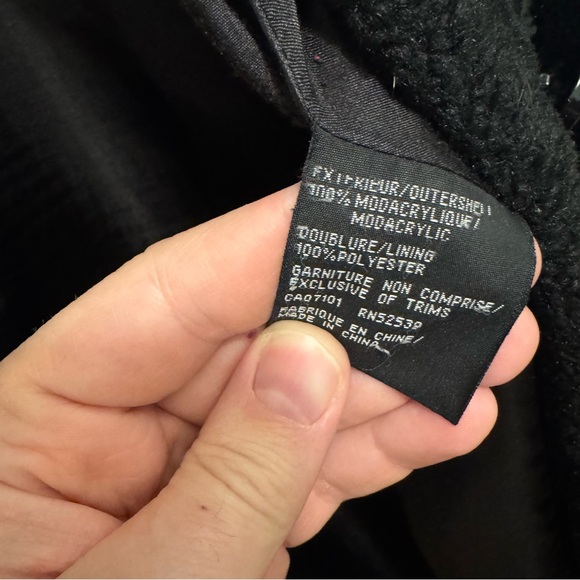 Utex Black Teddy Jacket for Women - Picture 4 of 7